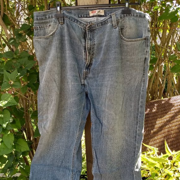 Levi's 569 dark wash loose straight jeans 44 x 32 - Picture 2 of 13